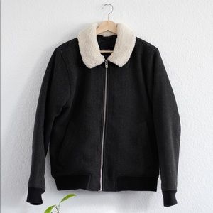 A&F Wool Blend Aviator Jacket